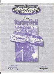 2000 Brickyard 400 Starting line Up