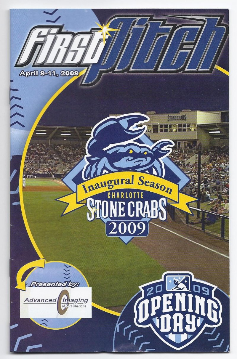 2009 Charlotte Stone Crabs Inaugural Season Program
