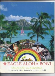1990 Aloha Bowl Game Program Arizona Syracuse