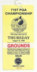 1989 PGA Championship Full Ticket Thursday 8 10 1st Round Payne Stewart