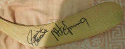 Mike Eruzione Autographed Signed Hockey Stick Team USA 1980 Gold Miracle On Ice