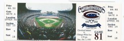 1993 Cleveland Indians Final Last Game at Cleveland Stadium Full Unused Ticket