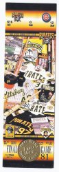 2000 Pittsburgh Pirates Final Game at Three River Staidum Full Unused tickets Oc