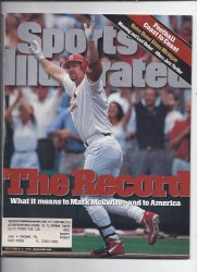 1998 Sports Illustrated Magazine September 14th Mark McGwire HR Record