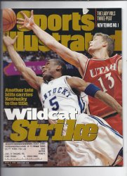 1998 Sports Illustrated Magazine April 6th Kentucky Wins Final Four