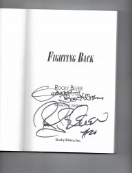 Fighting Back by Rocky Bleier (1980, Paperback) Signed 4x SB Champ Steelers