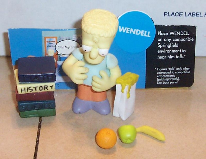 Image 0 of 2002 Playmates Simpsons WENDELL Action Figure VHTF 100% Complete WOS Series 10