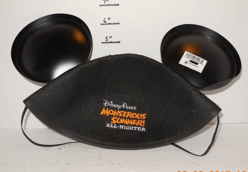 Image 1 of Disney World Exclusive Monstrous Summer All Nighter Event Mickey Ears Hat Cap