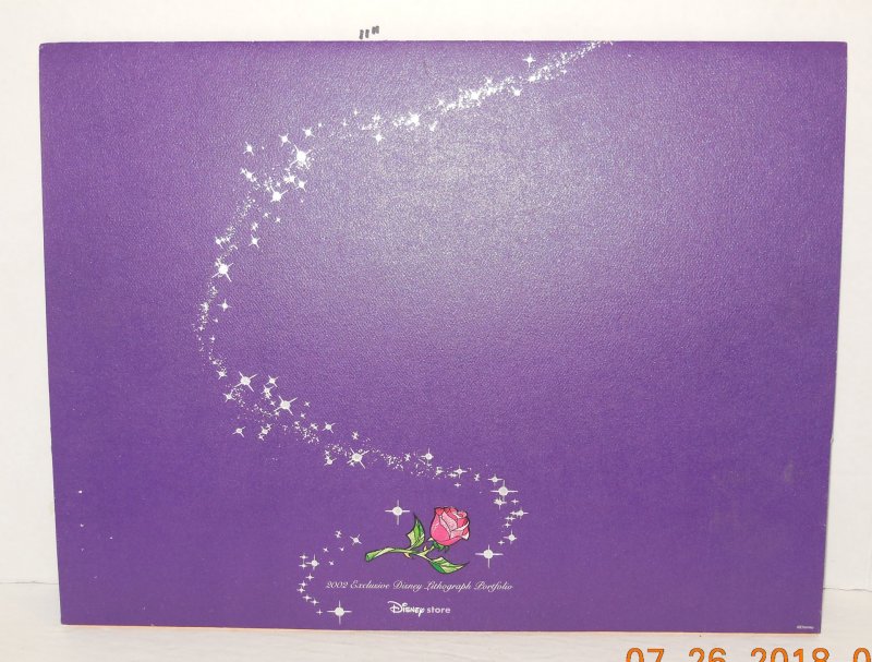 Image 1 of 2002 Disney Beauty & The Beast Set of 4 Lithographs 11 x 14 Complete in Folder
