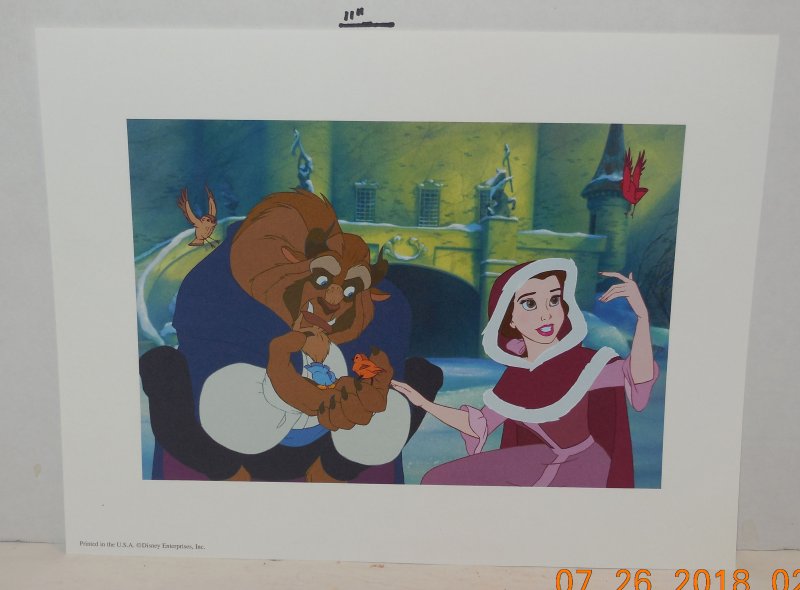 Image 4 of 2002 Disney Beauty & The Beast Set of 4 Lithographs 11 x 14 Complete in Folder