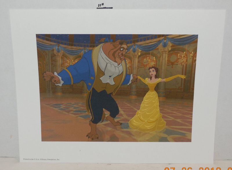 Image 5 of 2002 Disney Beauty & The Beast Set of 4 Lithographs 11 x 14 Complete in Folder