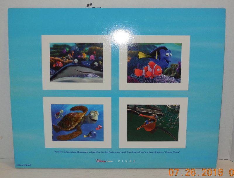 Image 1 of Disney Finding Nemo Set of 4 Lithographs 11 x 14 Complete in Folder