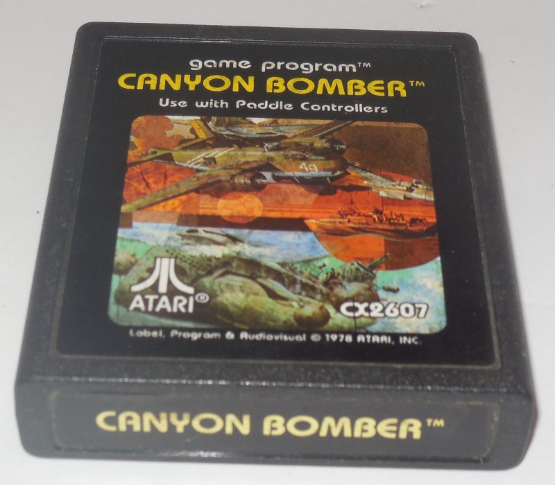 Image 0 of ATARI 2600 canyon bomber vintage game Cart