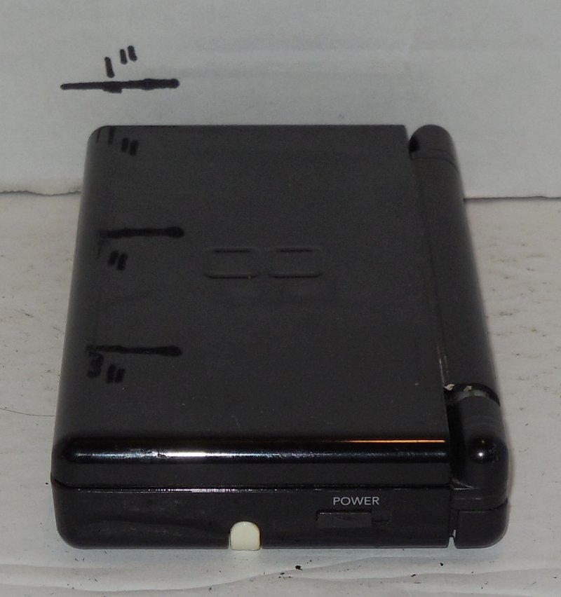 Image 1 of Nintendo DS Lite Black Handheld Video Game Console Broken Hinge