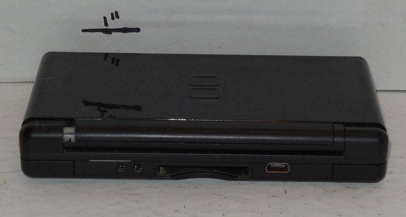 Image 2 of Nintendo DS Lite Black Handheld Video Game Console Broken Hinge