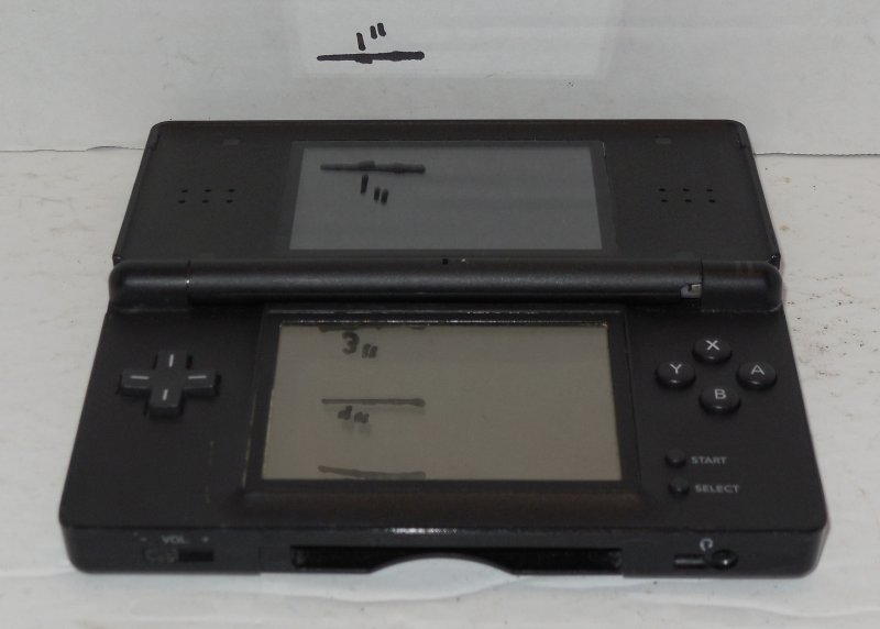 Image 4 of Nintendo DS Lite Black Handheld Video Game Console Broken Hinge