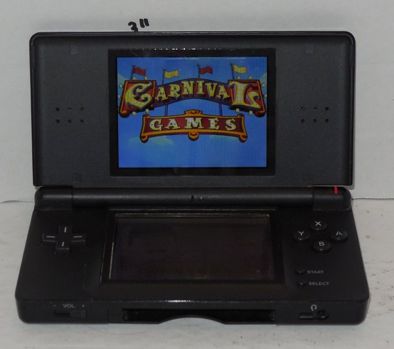 Image 5 of Nintendo DS Lite Black Handheld Video Game Console Broken Hinge