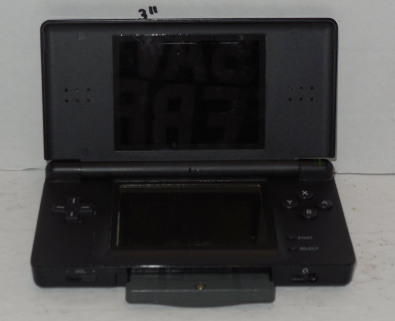 Image 6 of Nintendo DS Lite Black Handheld Video Game Console Broken Hinge