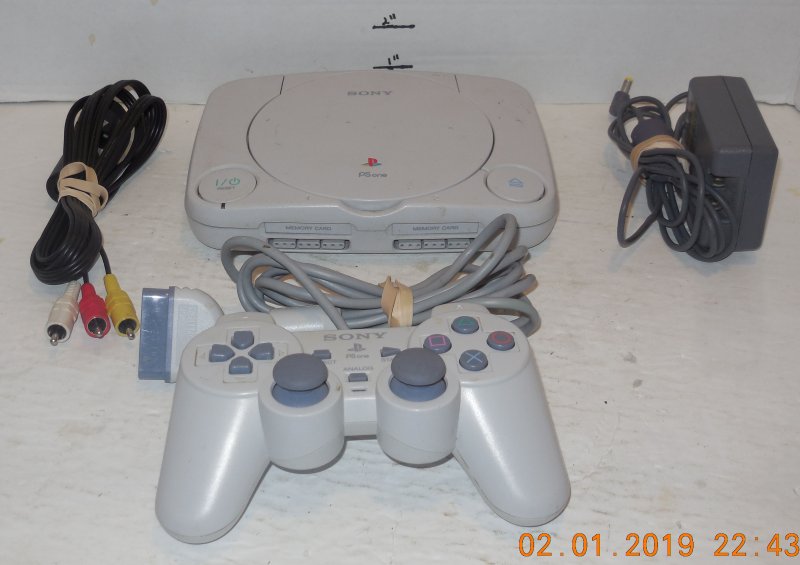 Sony Playstation PS1 PSOne White Video Game Console System Complete SCPH-101