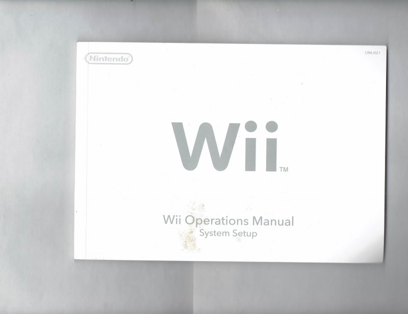 Image 0 of Nintendo WII Video Game System Owners Manual Original