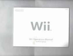 Nintendo WII Video Game System Owners Manual Original