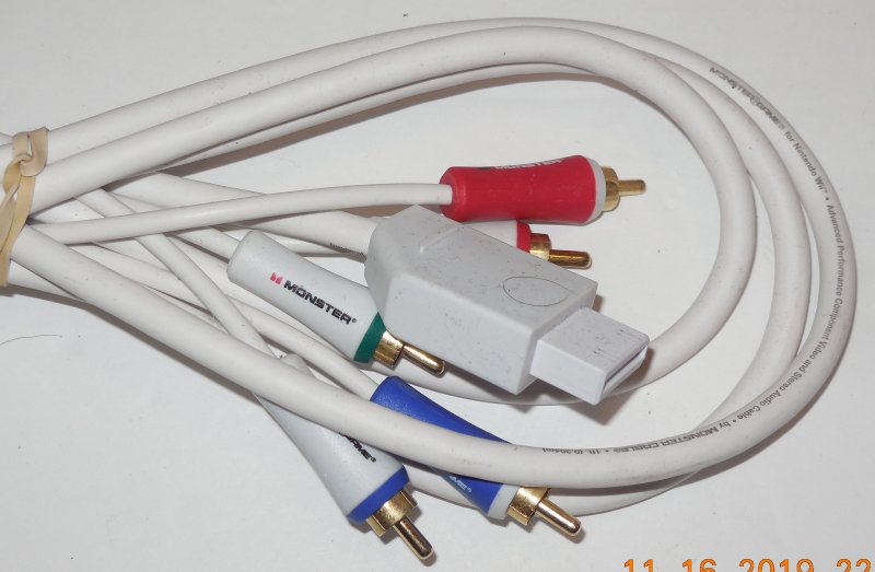Nintendo Wii Monster Premium Component HD Audio Video AV Cable