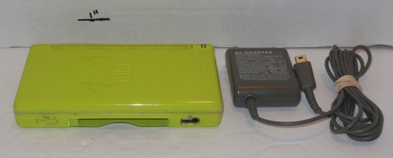Image 0 of Nintendo DS Lite Lime Green Handheld Game System Broken Hinge
