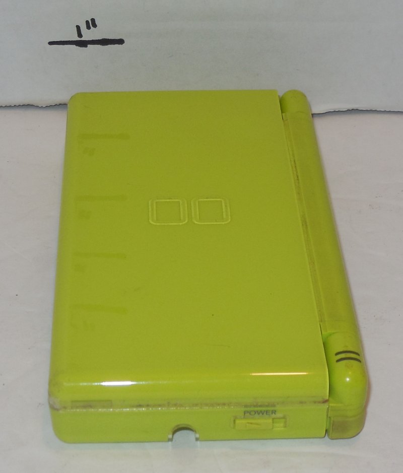Image 1 of Nintendo DS Lite Lime Green Handheld Game System Broken Hinge
