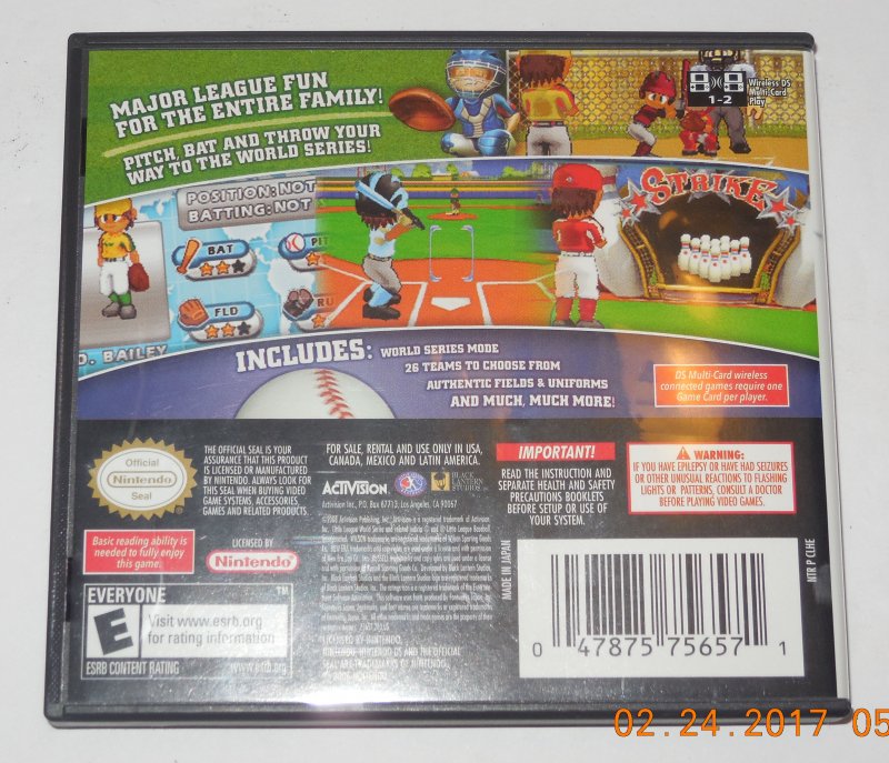 Image 1 of Nintendo DS Little League World Series Baseball 2008 Video Game Complete