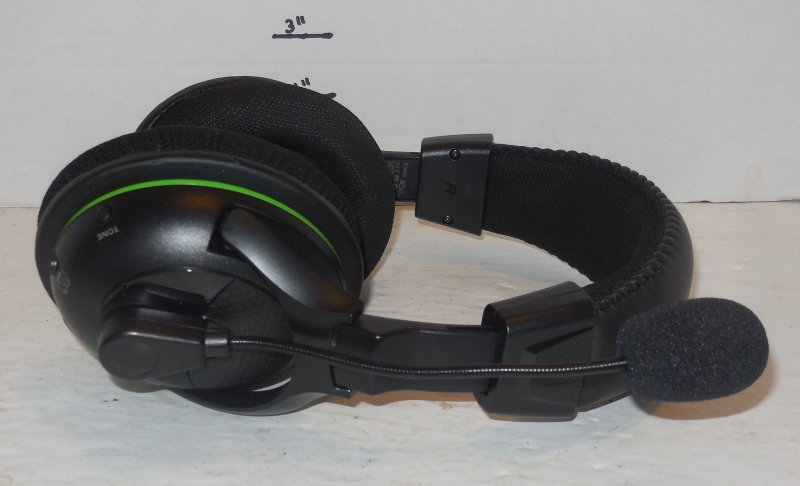 Image 1 of Turtle Beach Ear Force X32 Black Green Gaming Headset For Microsoft Xbox 360 PC