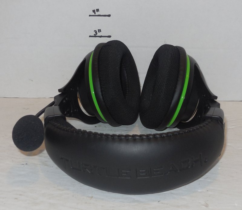 Image 2 of Turtle Beach Ear Force X32 Black Green Gaming Headset For Microsoft Xbox 360 PC