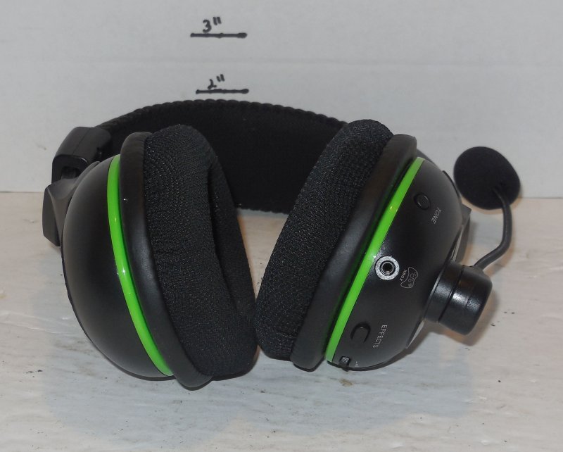 Image 4 of Turtle Beach Ear Force X32 Black Green Gaming Headset For Microsoft Xbox 360 PC