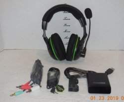 Turtle Beach Ear Force X32 Black Green Gaming Headset For Microsoft Xbox 360 PC