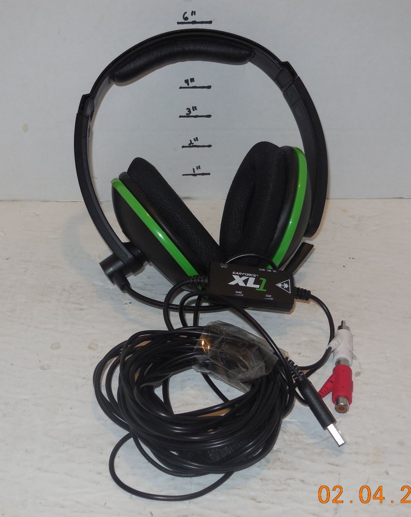 Turtle Beach Ear Force XL1 Black Green Gaming Headset For Microsoft