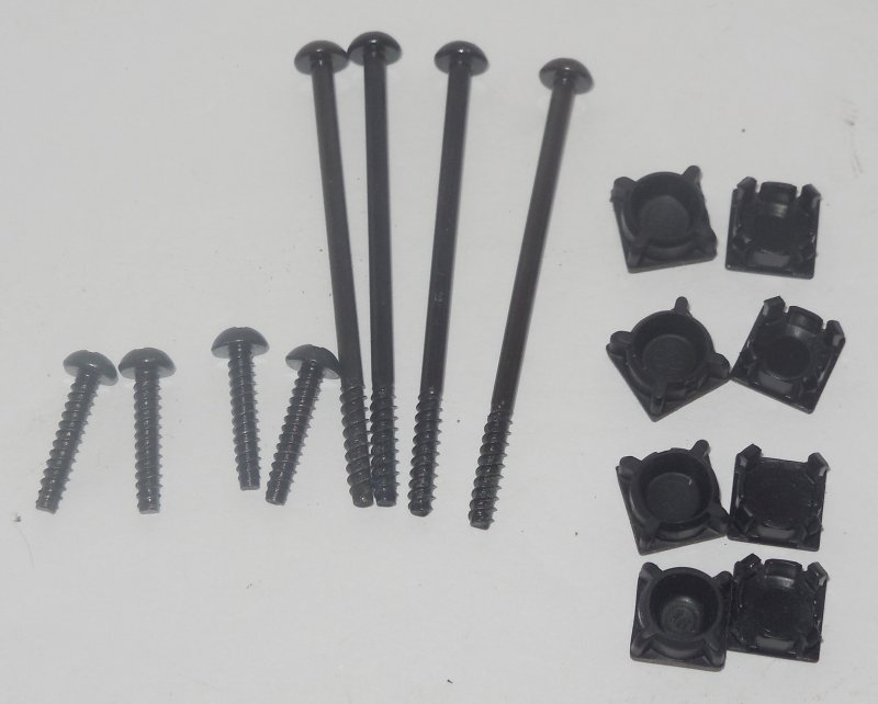 Image 0 of Set of 8 OEM Replacement Sony PlayStation 2 PS2 Fat Screws & Rubber Feet