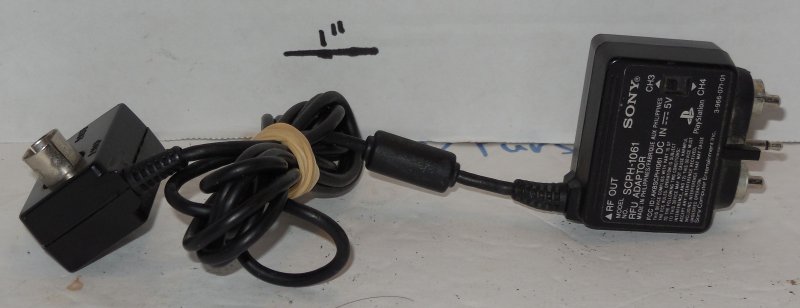 Image 0 of Sony PlayStation PS1 PS ONE RFU Adaptor Cord OEM SCPH-1061