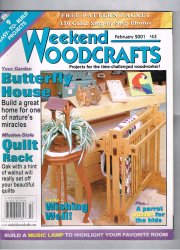 Weekend Woodcrafts Magazine February 2001 #43