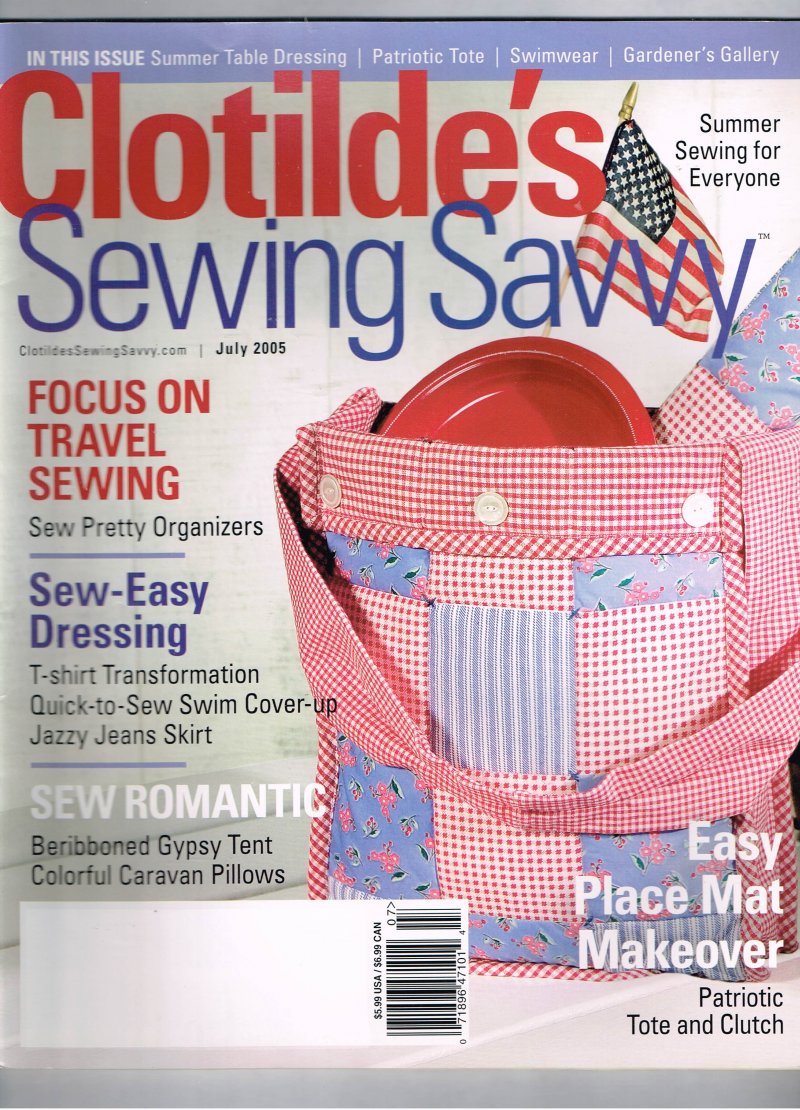 Image 0 of Clotilde's Sewing Savvy Magazine July 2005