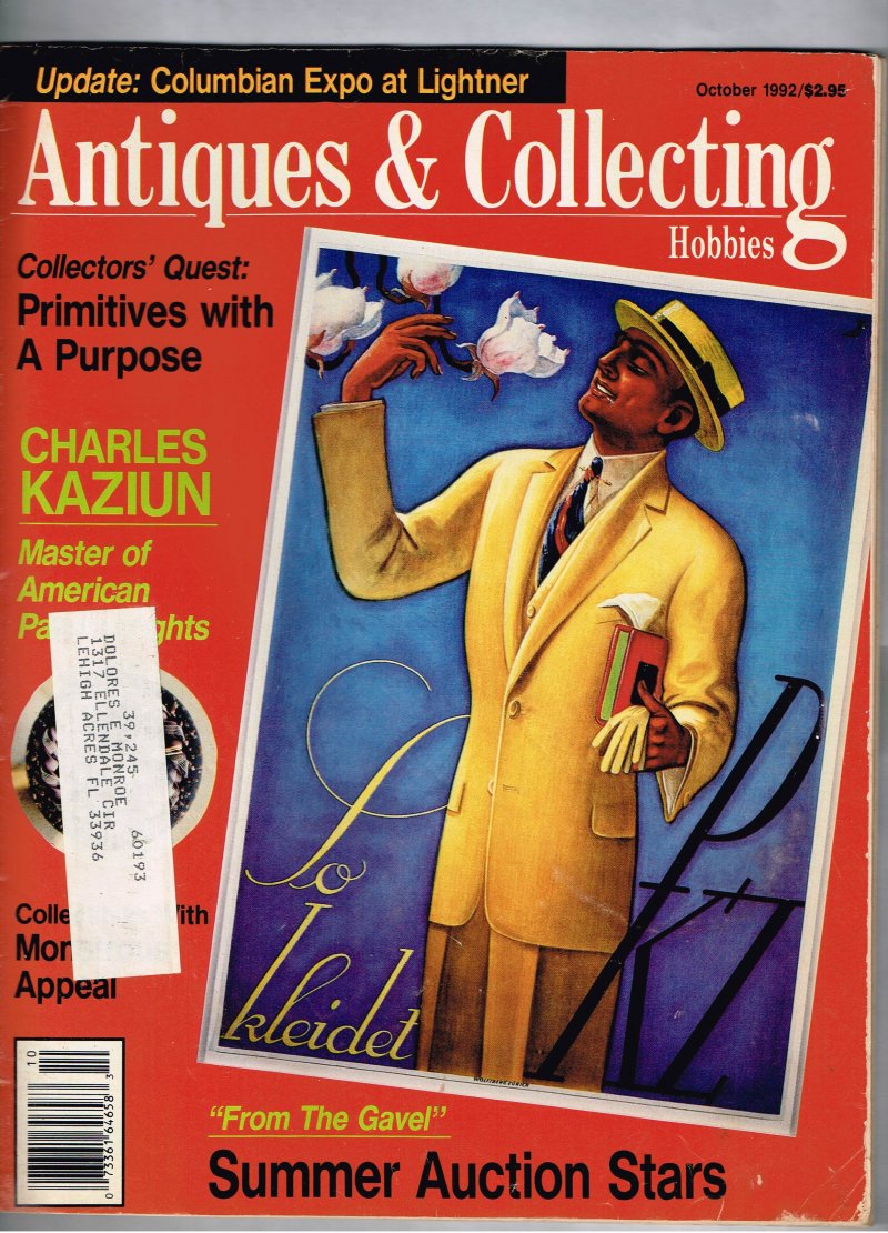 Antiques & Collecting Hobbies Magazine October 1992