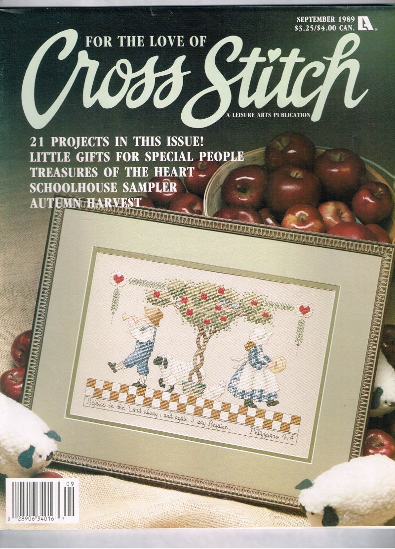 For The Love Of Cross Stitch magazine September 1989