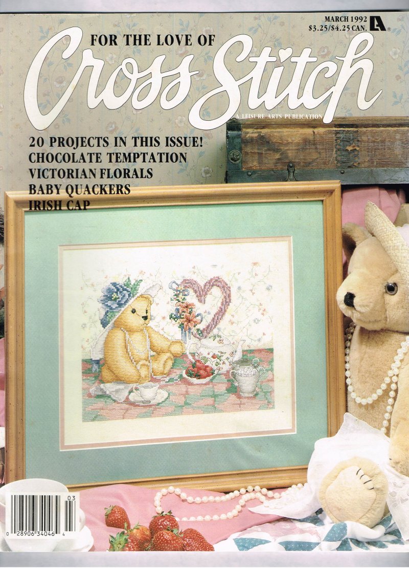 For The Love Of Cross Stitch magazine March 1992