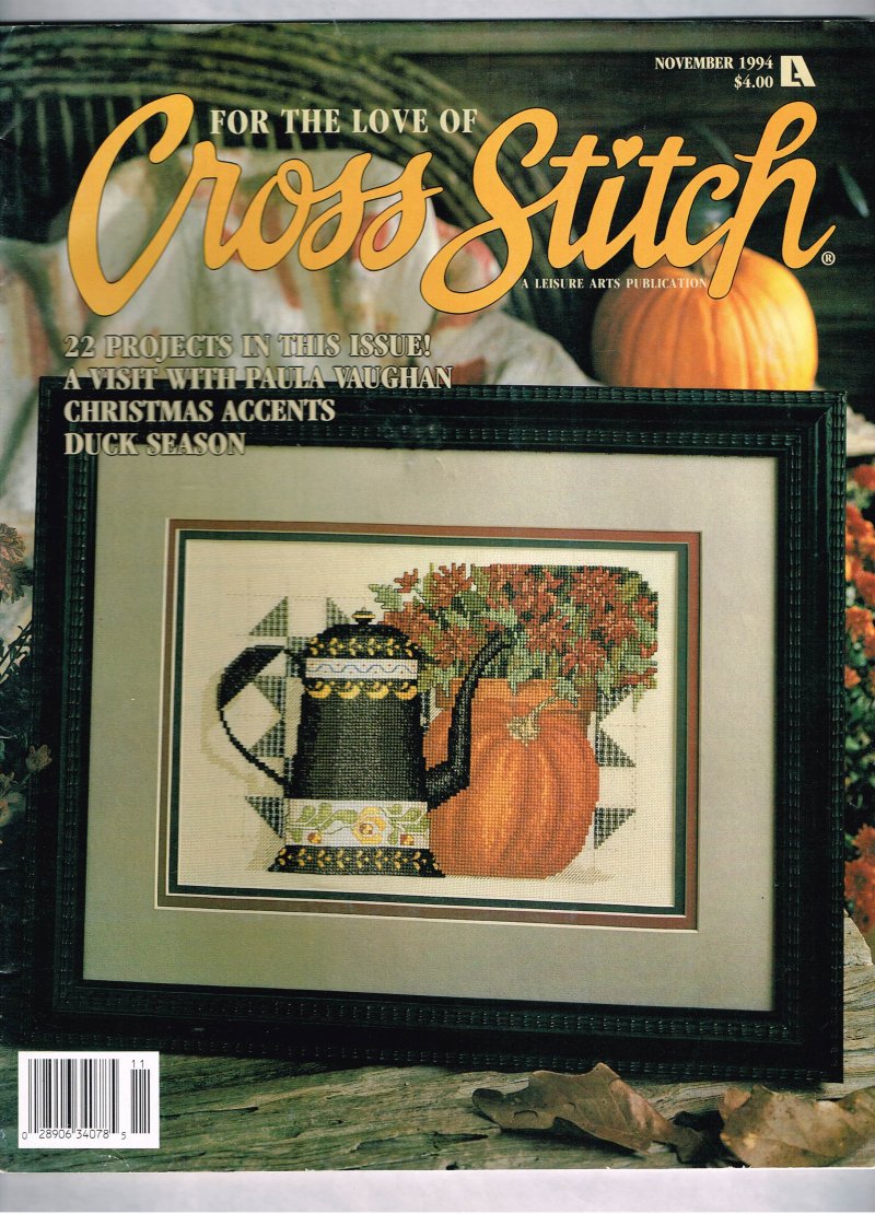 For The Love Of Cross Stitch magazine November 1994