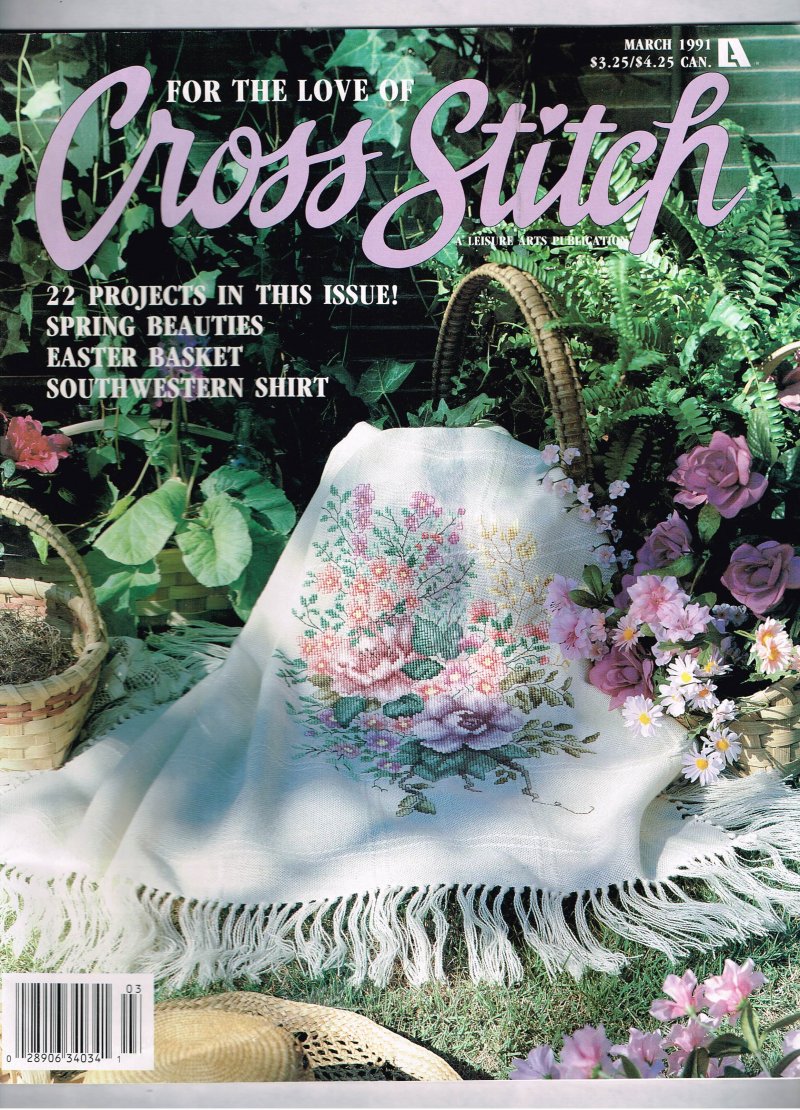 For The Love Of Cross Stitch magazine March 1991