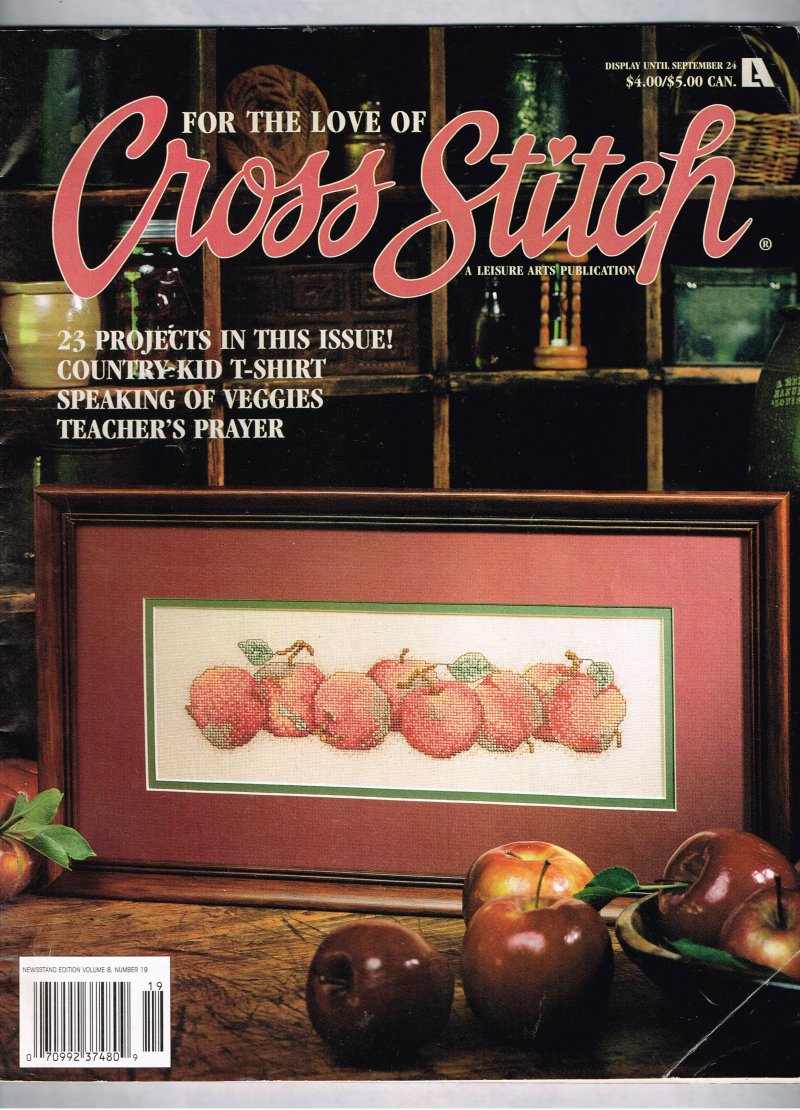 For The Love Of Cross Stitch magazine September 1996