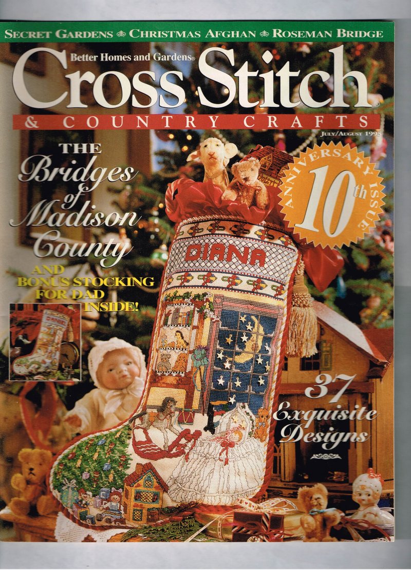 Image 0 of Cross Stitch and Country Crafts Magazine July August 1995