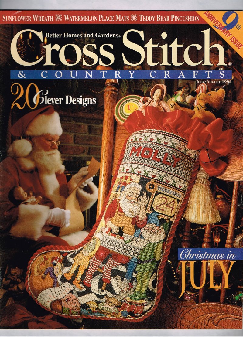 Image 0 of Cross Stitch and Country Crafts Magazine July August 1994