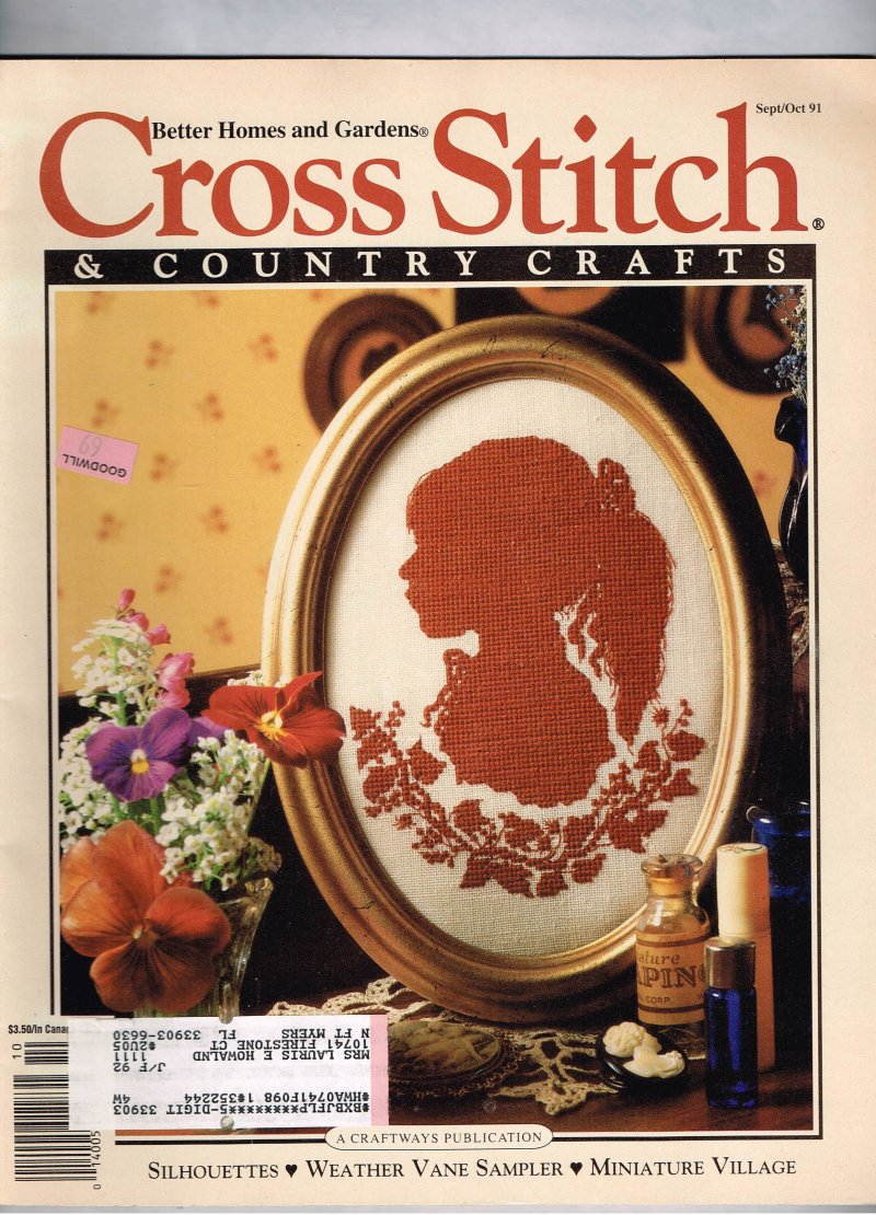 Cross Stitch and Country Crafts Magazine September October 1991