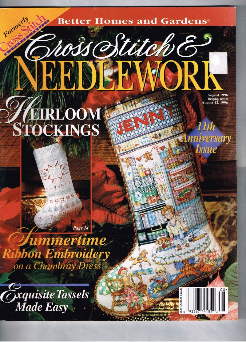 Image 0 of Cross Stitch and Needlework Magazine August 1996