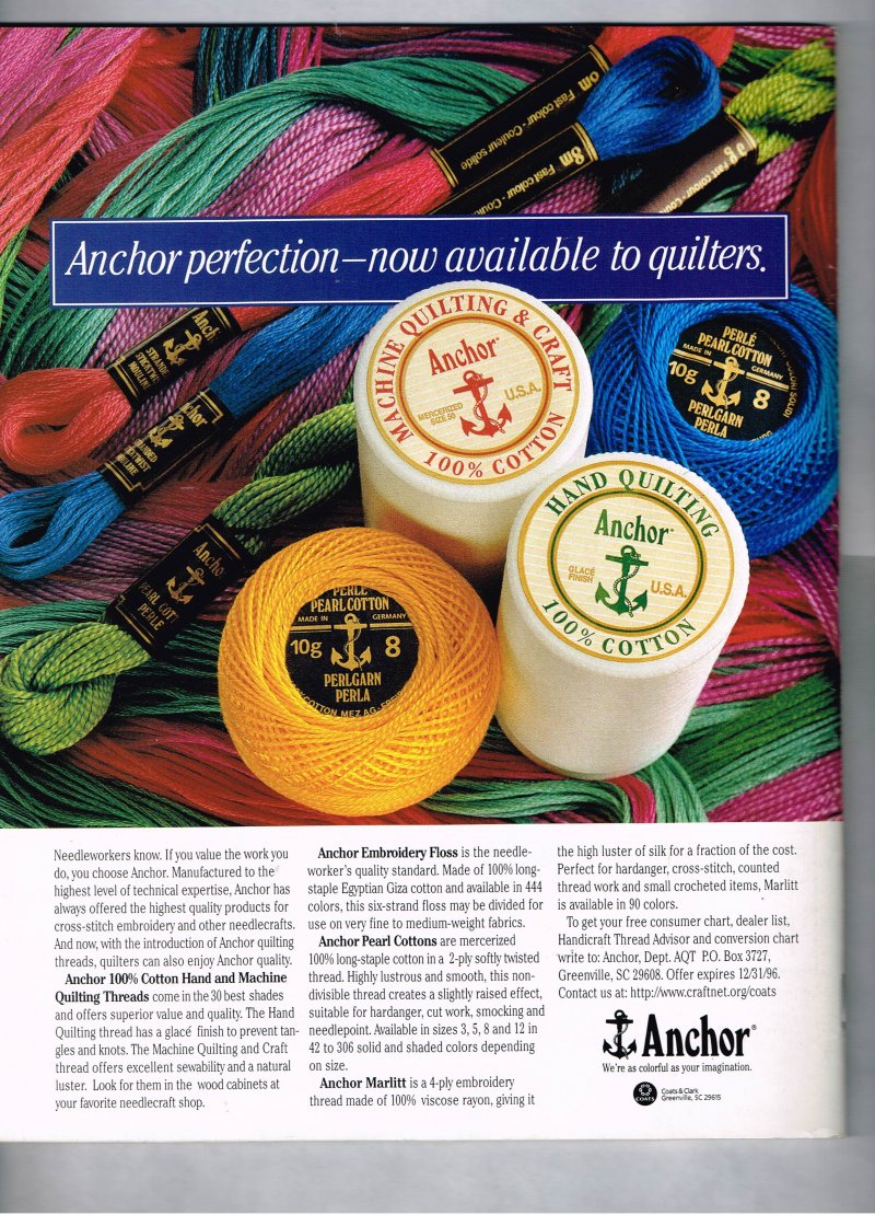 Image 1 of Cross Stitch and Needlework Magazine August 1996