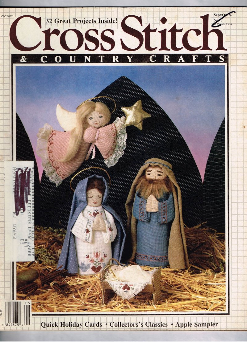 Cross Stitch and Country Crafts Magazine September October 1987